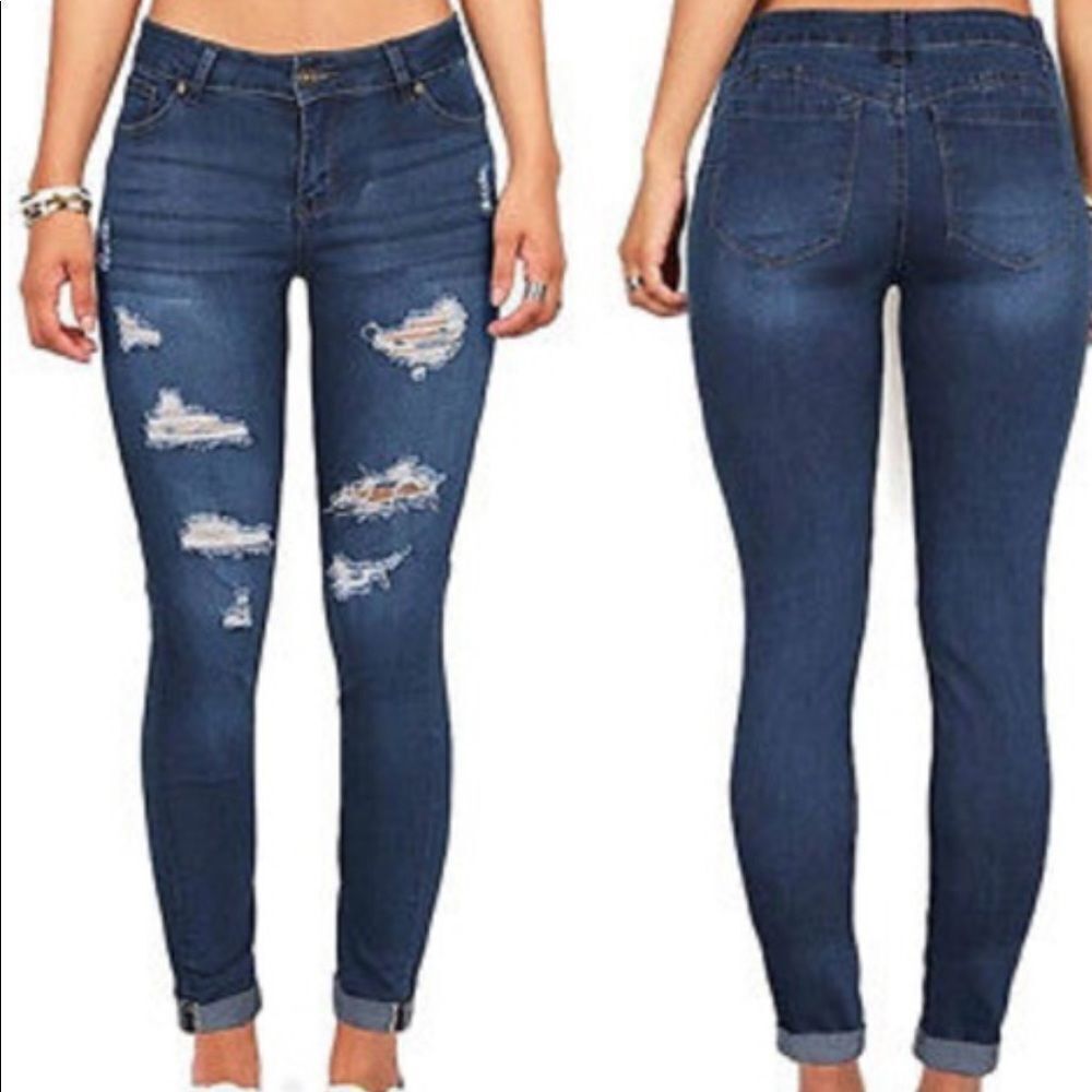 Butt I Love You! Push-up cropped jeans